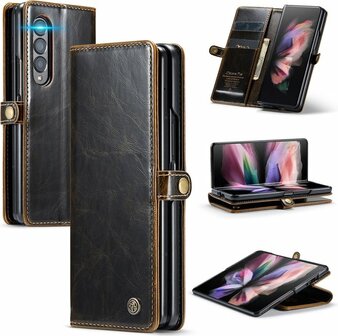 Samsung Z Fold 4 Rustiek Sienna Brown - Book Case