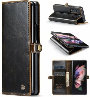 Samsung Z Fold 4 Rustiek Sienna Brown - Book Case