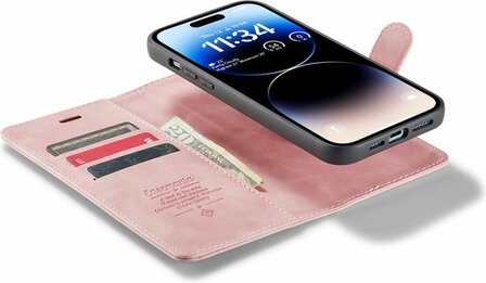 iPhone 14 Pro Pale Pink - 2 in 1 Book Case