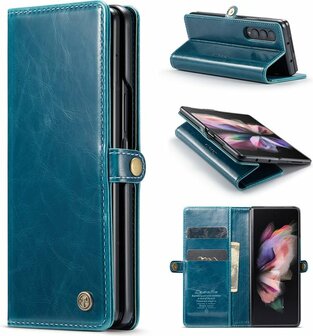 Samsung Z Fold 4 Rustiek Emerald Green - Book Case