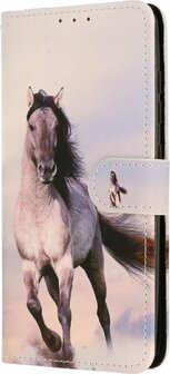 Samsung S23 Plus met Paard Print - Book Case