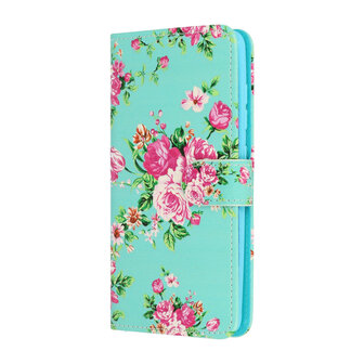 Samsung S22 met Bloemen Print  - Book Case