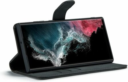 Samsung S22 Ultra Charcoal Gray - 2 in 1 Book Case