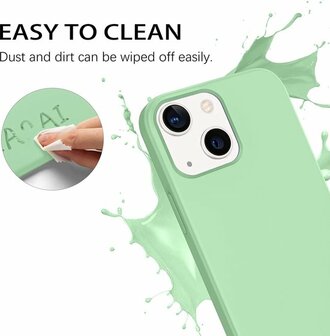 iPhone 14 Pro Licht Groen - TPU Back Cover met Koord