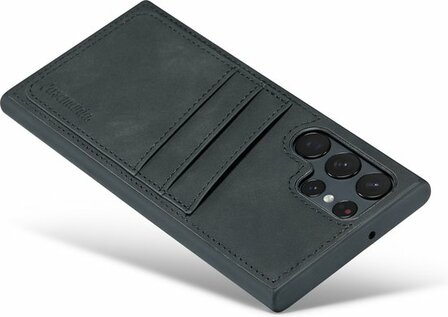 Samsung S22 Ultra - Back Cover met Kaarthouder - Charcoal Gray