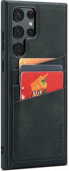 Samsung S22 Ultra - Back Cover met Kaarthouder - Charcoal Gray