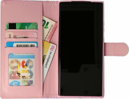 Samsung S21 FE met Marmer Twist Print - Book Case