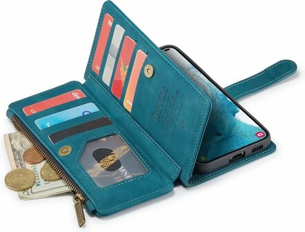 Samsung S22 Plus Emerald Green - Book Case met Rits