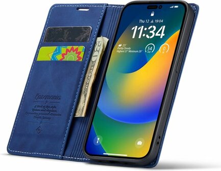 iPhone 14 Pro Navy Blue - Book Cover