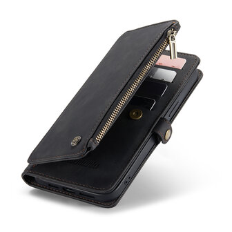 iPhone 15 Plus Charcoal Gray- MagSafe Book Case met Rits