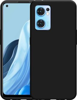 Find X5 Lite - Siliconen Back Cover - Zwart