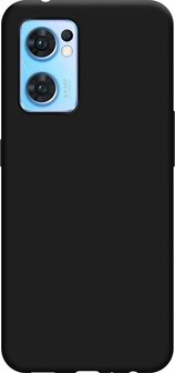 Find X5 Lite - Siliconen Back Cover - Zwart