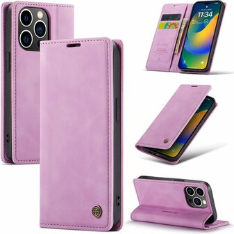 iPhone 14 Pro Pastel Lila - Book Case