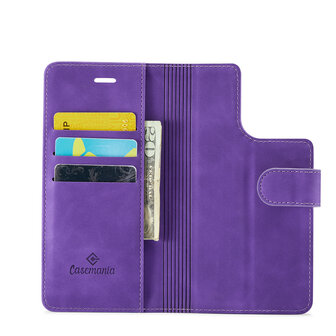 iPhone 15 Plus Deep Purple - 2 in 1 MagSafe Book Case