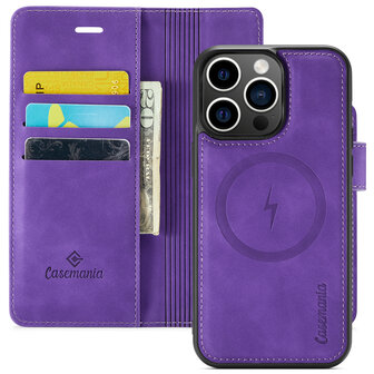 iPhone 15 Plus Deep Purple - 2 in 1 MagSafe Book Case