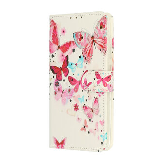 Samsung S22 met Vlinders Print  - Book Case