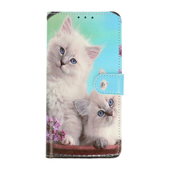 Samsung M23 met Katten Print  - Book Case