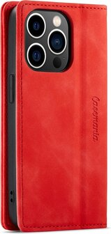 iPhone 14 Pro Crimson Red - Book Case