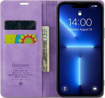 iPhone 13 Pro Bright Lila - Book Case