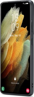 Samsung S21 Ultra - Back Cover met Kaarthouder - Navy Blue