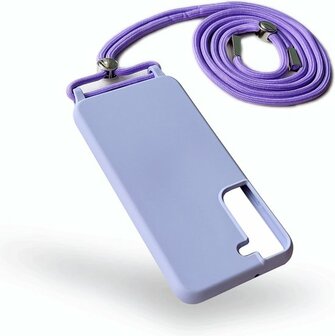 Samsung S22 Plus Paars - TPU Back Cover met Koord