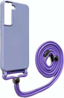 Samsung S22 Plus Paars - TPU Back Cover met Koord