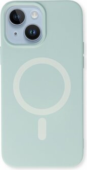 iPhone 14 Plus - Magnetische Back Cover - Turquoise