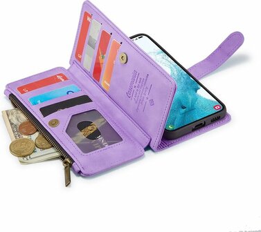 Samsung S22 Plus Bright Lila - Book Case met Rits