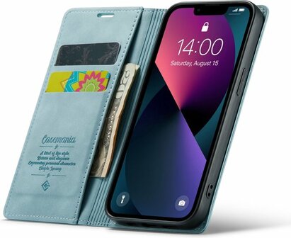 iPhone 12 Mini Aqua Blue - Book Case