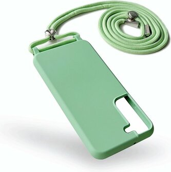 Samsung S22 Plus Licht Groen - TPU Back Cover met Koord