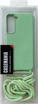 Samsung S22 Plus Licht Groen - TPU Back Cover met Koord