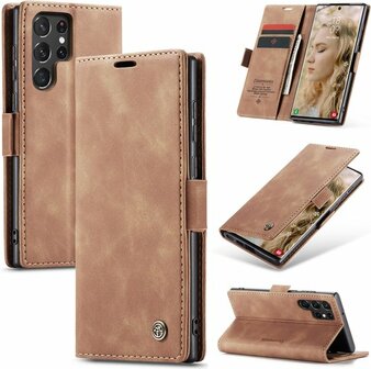 Samsung S23 Ultra Sienna Brown - Book Case