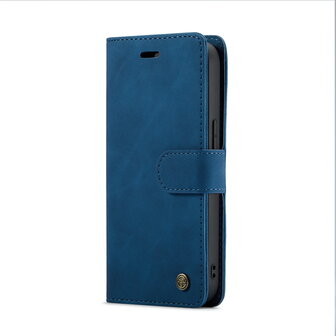 iPhone 15 Plus Navy Blue- 2 in 1 Book Case