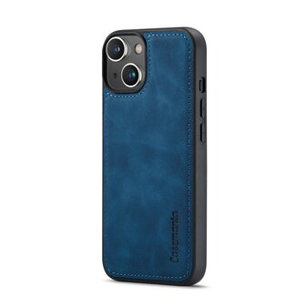 iPhone 15 Plus Navy Blue- 2 in 1 Book Case