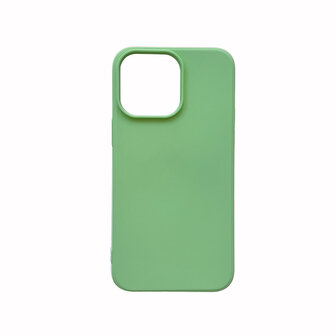 iPhone 15 Plus - Liquid Back Cover - Licht Groen