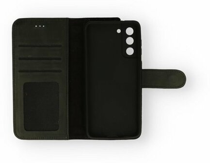 Samsung S21 Plus Zwart - Lederen Book Case