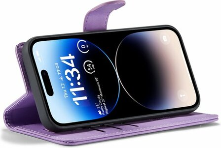 iPhone 14 Pro Bright Lila - 2 in 1 Book Case