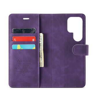 Samsung S22 Ultra Deep Purple - 2 in 1 Book Case