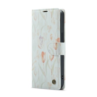 iPhone 14 Pro met Tulpen Print - Book Case