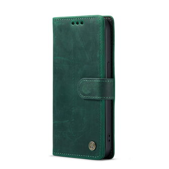 iPhone 14 Pro Groen - Lederen Book Case
