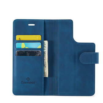 iPhone 15 Plus Navy Blue- 2 in 1 MagSafe Book Case