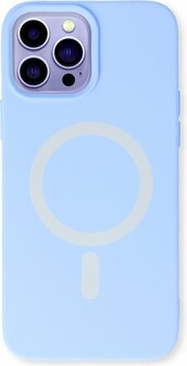 iPhone 13 Pro Max - Magnetische Back Cover - Blauw