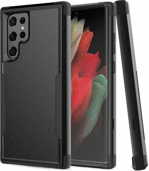 Samsung S22 Ultra Zwart - Heavy Duty Armor