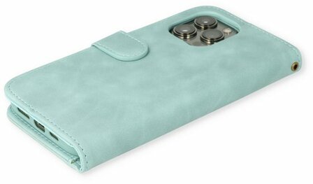 iPhone 14 Plus Aqua Blue - HQ Rits Book Case