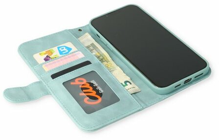 iPhone 14 Plus Aqua Blue - HQ Rits Book Case