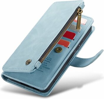 Samsung S23 Aqua Blue - Book Case met Rits