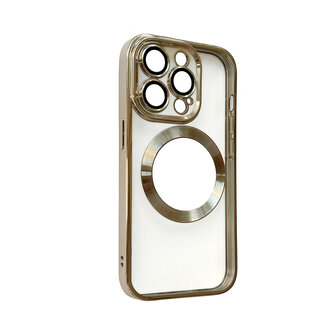 iPhone 14 Pro Goud - TPU Back Cover Geschikt voor Magsafe