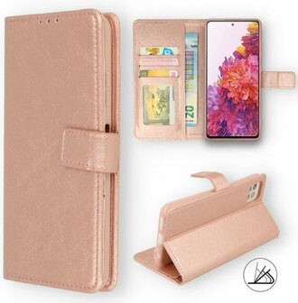 Motorola E20 - Book Case - Rosegoud