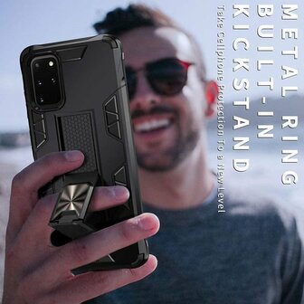 Samsung S20 Rood - Magnetic Kickstand Armor Case