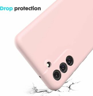 Samsung S21 FE - Siliconen Back Cover - Roze